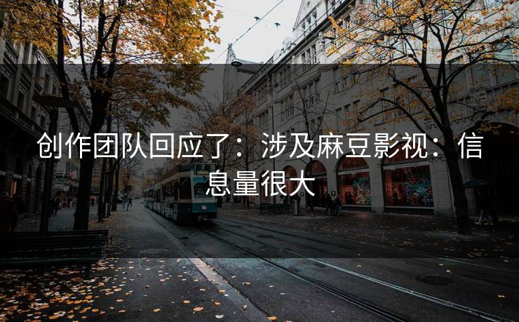 创作团队回应了：涉及麻豆影视：信息量很大