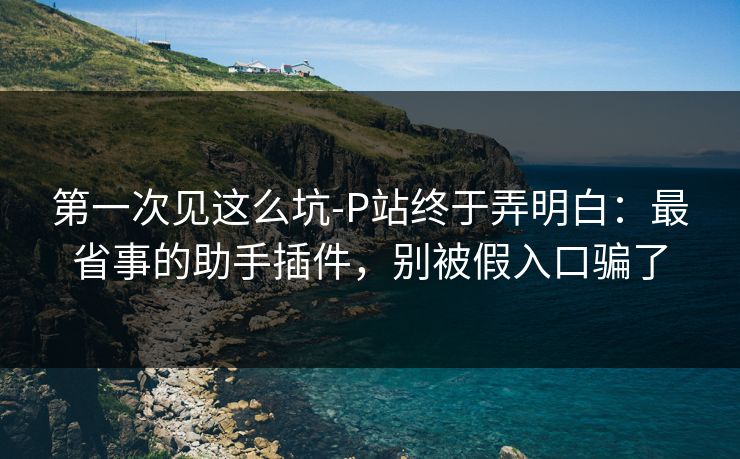 第一次见这么坑-P站终于弄明白：最省事的助手插件，别被假入口骗了