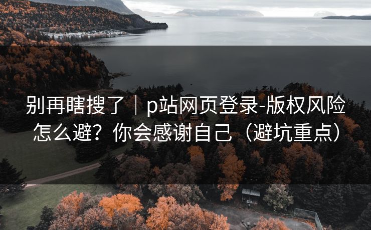 别再瞎搜了｜p站网页登录-版权风险怎么避？你会感谢自己（避坑重点）
