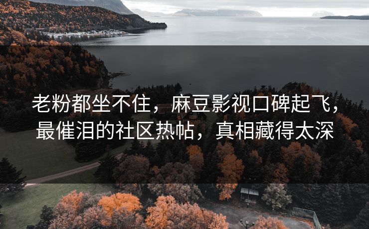 老粉都坐不住，麻豆影视口碑起飞，最催泪的社区热帖，真相藏得太深